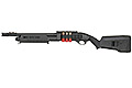 CYMA M870 MP Style Tactical Tri-shot Full Metal Shotgun (CM.356M, BK)